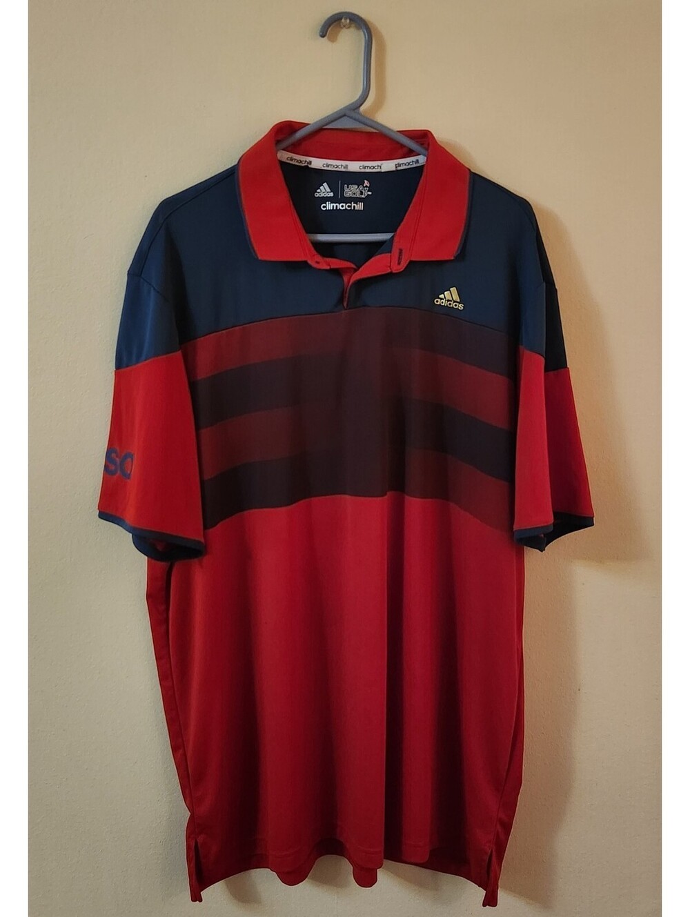 Adidas USA Golf Ryder Cup Official Polo Shirt Men's XL Climachill Blue Team USA